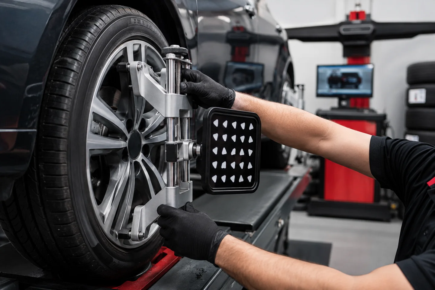 Kars oto lastik servisinde profesyonel rot ve balans ayarı